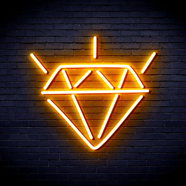 advpro-diamond-ultra-bright-led-neon-sign-fnu0236 - Golden Yellow