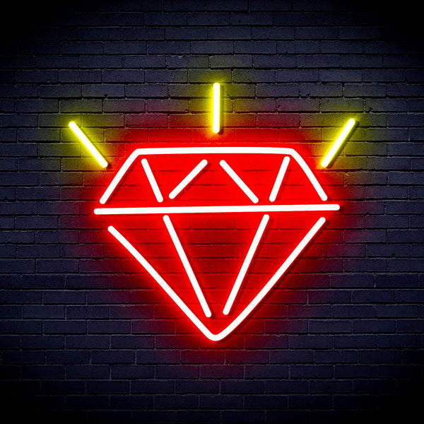 advpro-diamond-ultra-bright-led-neon-sign-fnu0236 - Red & Yellow