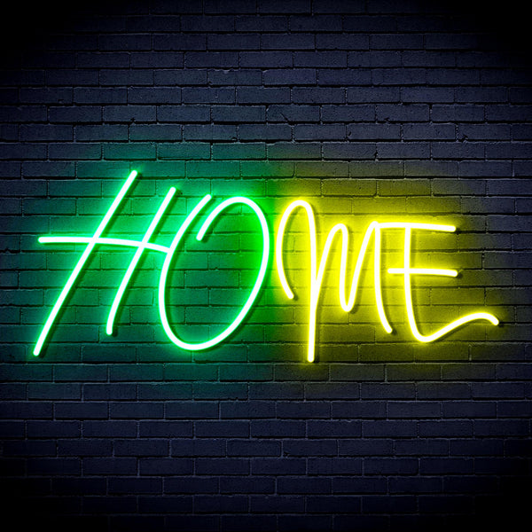 advpro-home-ultra-bright-led-neon-sign-fnu0242 - Green & Yellow