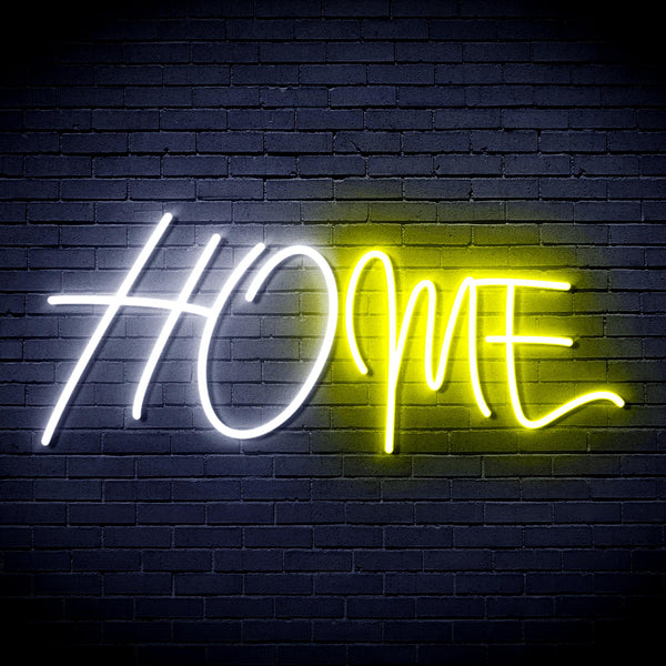 advpro-home-ultra-bright-led-neon-sign-fnu0242 - White & Yellow