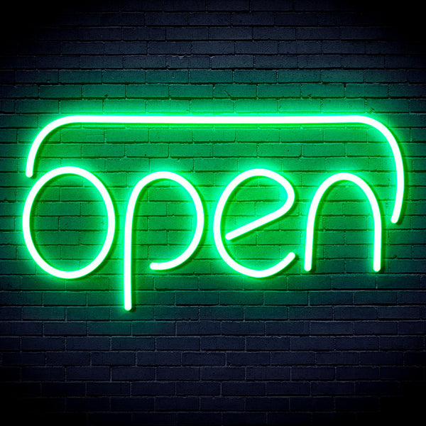 advpro-open-ultra-bright-led-neon-sign-fnu0244 - Green