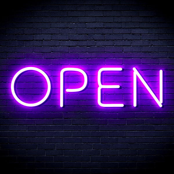 advpro-open-ultra-bright-led-neon-sign-fnu0246 - Purple