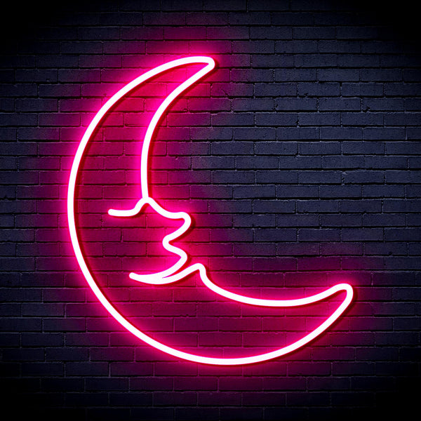 advpro-moon-with-face-ultra-bright-led-neon-sign-fnu0256 - Pink