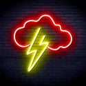 advpro-cloud-with-thunder-ultra-bright-led-neon-sign-fnu0258 - Red & Yellow