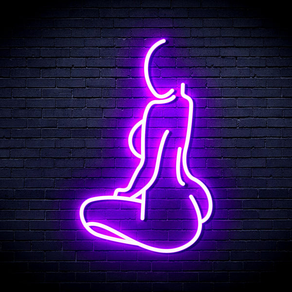 advpro-lady-back-shape-ultra-bright-led-neon-sign-fnu0267 - Purple