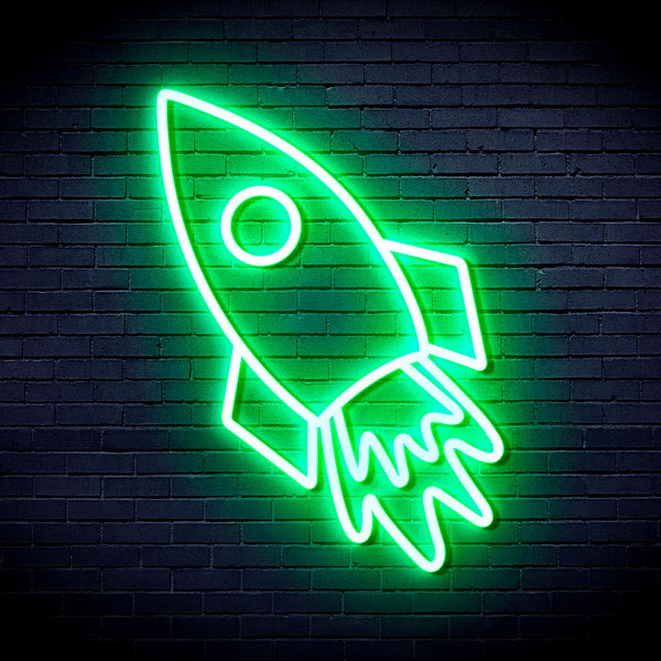 advpro-rocket-ultra-bright-led-neon-sign-fnu0274 - Green