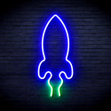 advpro-rocket-ultra-bright-led-neon-sign-fnu0275 - Green & Blue