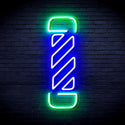 advpro-barber-pole-ultra-bright-led-neon-sign-fnu0276 - Green & Blue