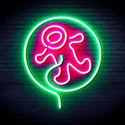 advpro-astronaut-ultra-bright-led-neon-sign-fnu0283 - Green & Pink