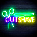 advpro-cut-shave-with-scissors-and-shaver-ultra-bright-led-neon-sign-fnu0284 - Multi-Color 2