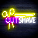 advpro-cut-shave-with-scissors-and-shaver-ultra-bright-led-neon-sign-fnu0284 - Multi-Color 3