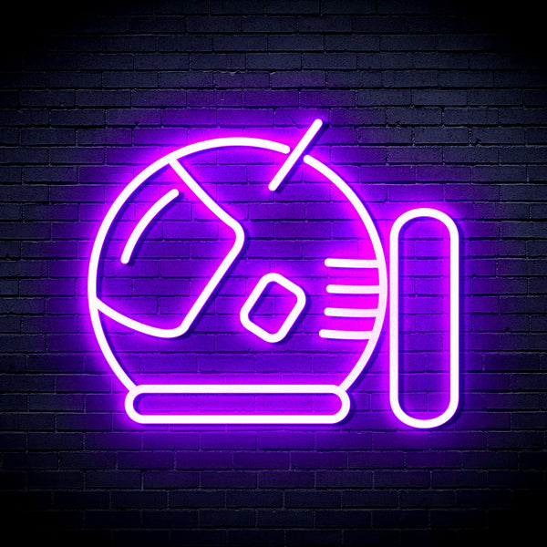 advpro-astronaut-helmet-ultra-bright-led-neon-sign-fnu0292 - Purple