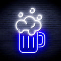 advpro-beer-mug-ultra-bright-led-neon-sign-fnu0302 - White & Blue