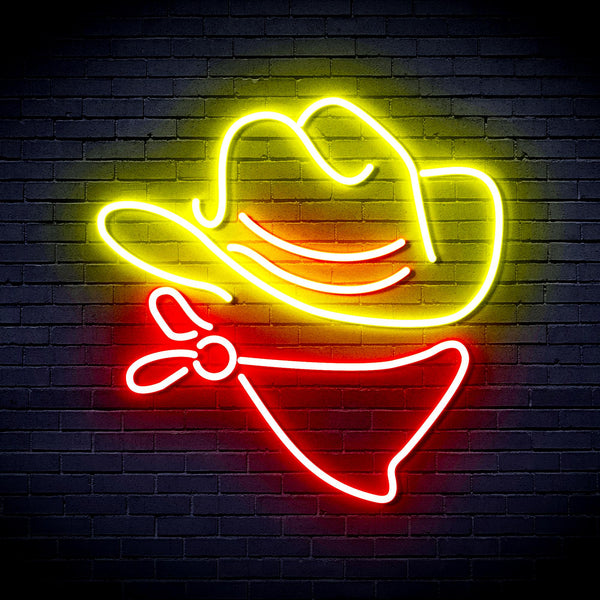 advpro-cowboy-hat-ultra-bright-led-neon-sign-fnu0303 - Multi-Color 3