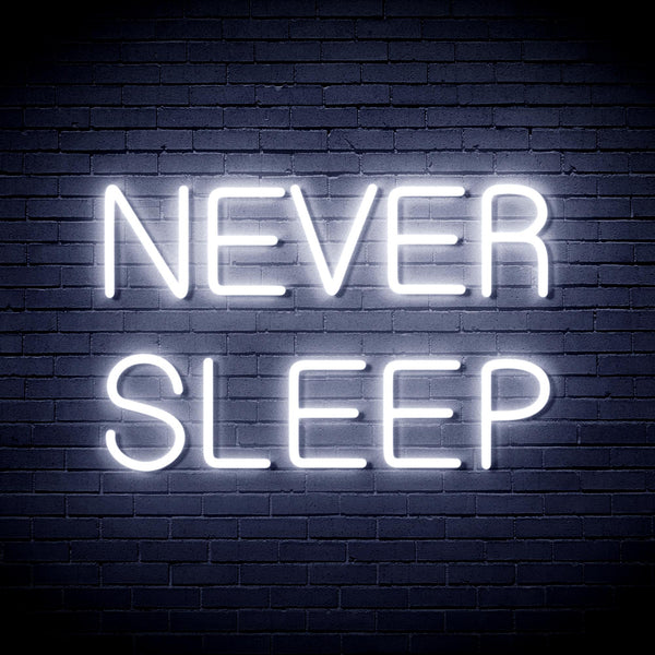 advpro-never-sleep-ultra-bright-led-neon-sign-fnu0306 - White