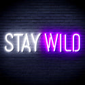 advpro-stay-wild-ultra-bright-led-neon-sign-fnu0307 - White & Purple