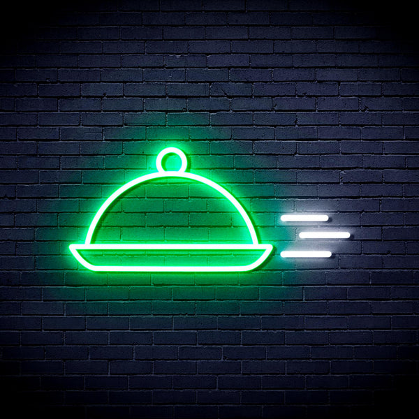 advpro-dishes-ultra-bright-led-neon-sign-fnu0322 - White & Green