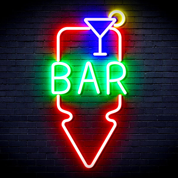 advpro-bar-and-down-arrow-ultra-bright-led-neon-sign-fnu0330 - Multi-Color 6