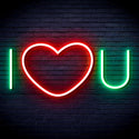 advpro-i-love-you-ultra-bright-led-neon-sign-fnu0336 - Green & Red