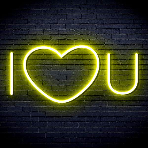 advpro-i-love-you-ultra-bright-led-neon-sign-fnu0336 - Yellow