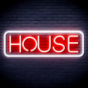 advpro-house-sign-ultra-bright-led-sign-fnu0348 - White & Red