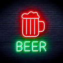 advpro-beer-mug-ultra-bright-led-neon-sign-fnu0354 - Green & Red