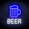 advpro-beer-mug-ultra-bright-led-neon-sign-fnu0354 - White & Blue