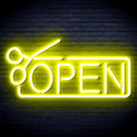 advpro-open-with-scissors-ultra-bright-led-neon-sign-fnu0361 - Yellow