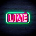 advpro-live-sign-ultra-bright-led-neon-sign-fnu0384 - Green & Pink