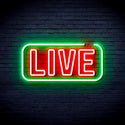 advpro-live-sign-ultra-bright-led-neon-sign-fnu0384 - Green & Red