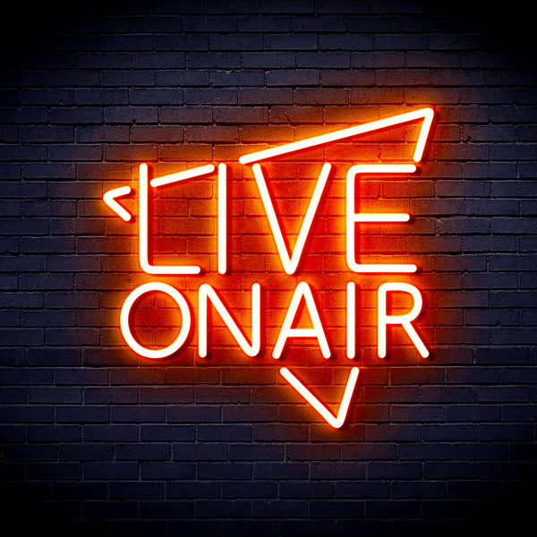 advpro-live-on-air-ultra-bright-led-neon-sign-fnu0390 - Orange