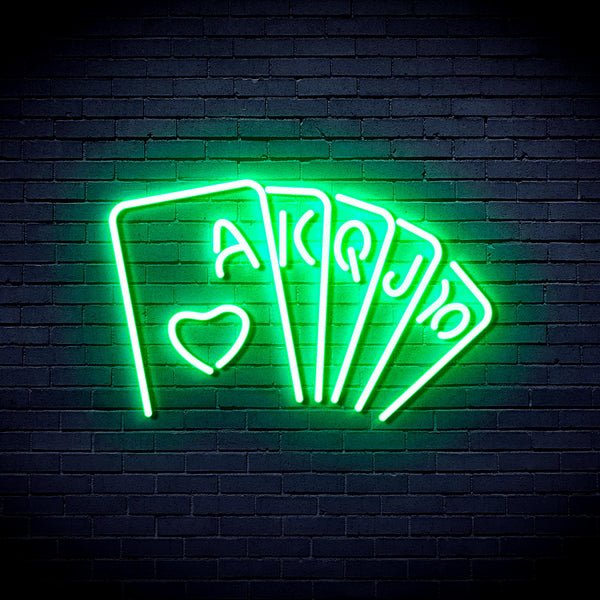 advpro-poker-ultra-bright-led-neon-sign-fnu0402 - Green