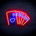 advpro-poker-ultra-bright-led-neon-sign-fnu0402 - Red & Blue