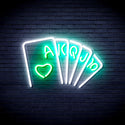 advpro-poker-ultra-bright-led-neon-sign-fnu0402 - White & Green