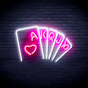 advpro-poker-ultra-bright-led-neon-sign-fnu0402 - White & Pink