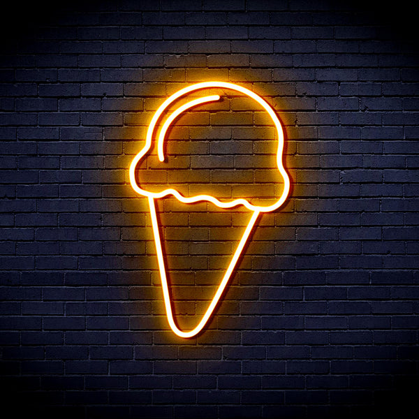 advpro-ice-cream-ultra-bright-led-neon-sign-fnu0409 - Golden Yellow