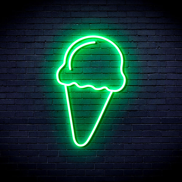 advpro-ice-cream-ultra-bright-led-neon-sign-fnu0409 - Green