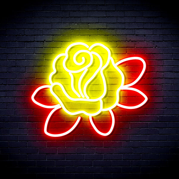 advpro-rose-ultra-bright-led-neon-sign-fnu0413 - Red & Yellow