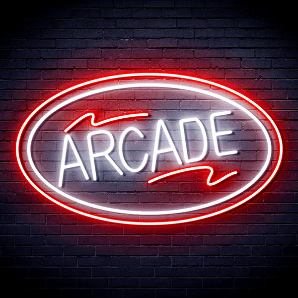 advpro-arcade-ultra-bright-led-neon-sign-fnu0418 - White & Red