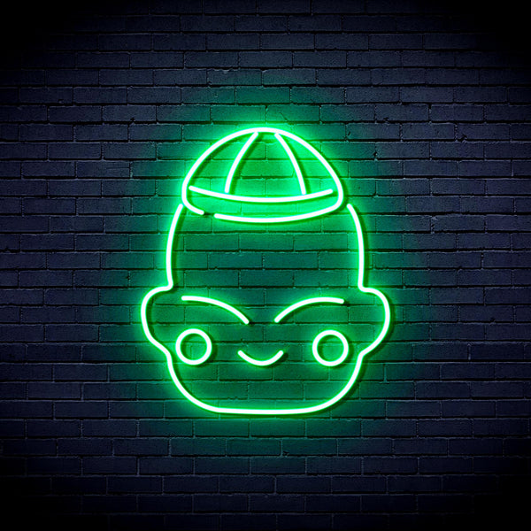 advpro-chinese-new-year-child-boy-ultra-bright-led-neon-sign-fnu0428 - Green