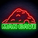 ADVPRO MANCAVE with a cave Ultra-Bright LED Neon Sign fn-i4042 - Green & Red