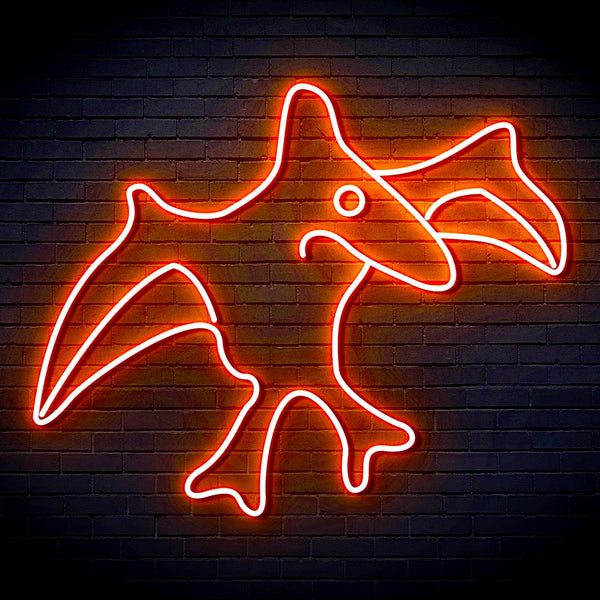 ADVPRO Pterodactyl Dinosaur Ultra-Bright LED Neon Sign fn-i4092 - Orange