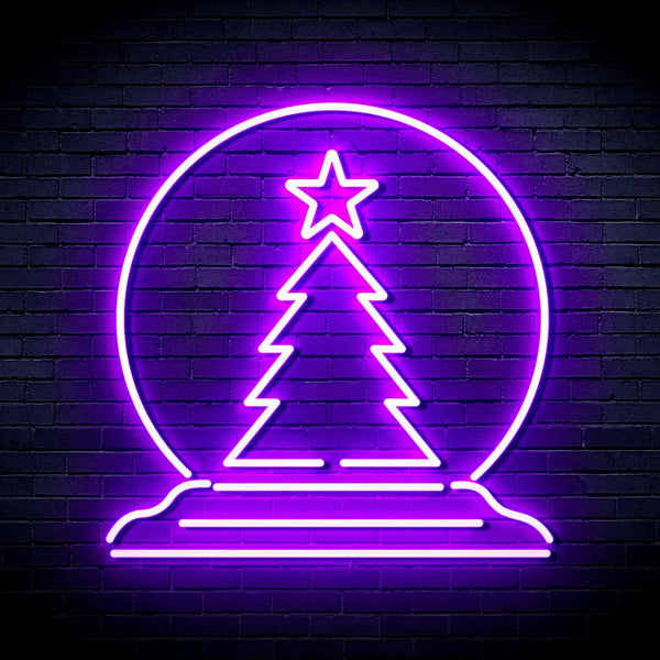 ADVPRO Christmas Tree Decoration Ultra-Bright LED Neon Sign fnu0095 - Purple