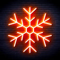 ADVPRO Snowflake Ultra-Bright LED Neon Sign fnu0125 - Orange
