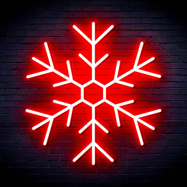 ADVPRO Snowflake Ultra-Bright LED Neon Sign fnu0125 - Red