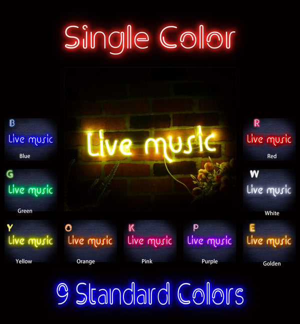 ADVPRO Live Music Ultra-Bright LED Neon Sign fnu0209 - Classic