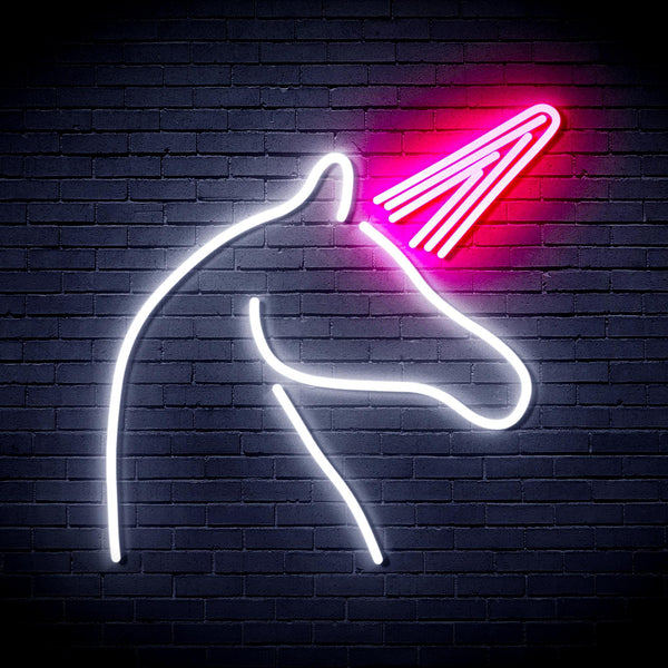 ADVPRO Unicorn Ultra-Bright LED Neon Sign fnu0213 - White & Pink