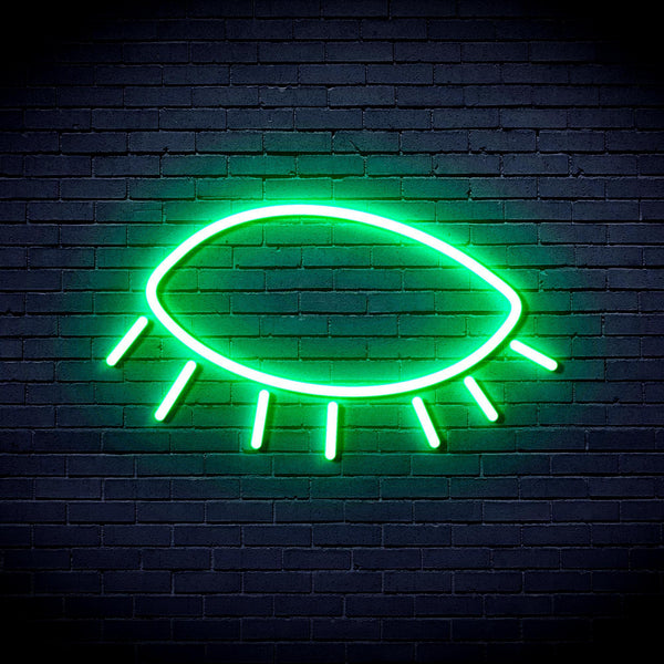 ADVPRO Closed Eye Ultra-Bright LED Neon Sign fnu0239 - Golden Yellow