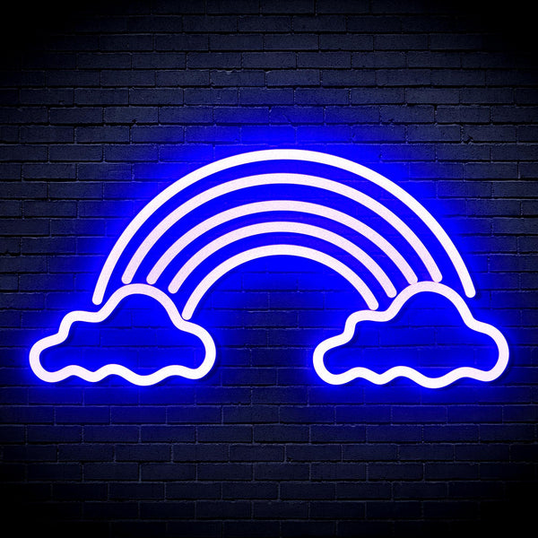 ADVPRO Clouds with Rainbow Ultra-Bright LED Neon Sign fnu0251 - Blue