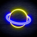 ADVPRO Planet Ultra-Bright LED Neon Sign fnu0257 - Blue & Yellow